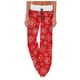 thumbnail image 3 of Gibobby Leggings estampados para mujer Leggings de cintura alta elásticos sueltos con estampado de cintura alta de Navidad informal para mujer(Rojo,CH), 3 of 5
