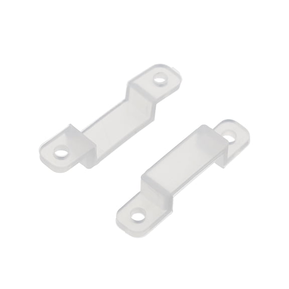 Translucent Led Strip Light Clips, Flexible Mounting Fixer For Led Strip Lights, 100× Silicone Fastener Clips For Easy Installation And Secure Fixing