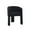 Black - Sherpa, variant on Guyou Modern Boucle Dining Chairs, Barrel Velvet Side Chair with Curved Backrest and Arms, Comfy Dressing Vanity Chairs, Upholstered Kitchen Chairs for Living Room Bedroom Dining Room, Khaki