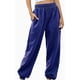 thumbnail image 3 of ICHUANYI Clearance Women's Fashion Casual Solid Elastic Waist Trousers Long Straight Pants(Blue, XL) ICHUANYI WER2023080905737, 3 of 7