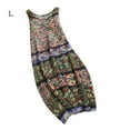 thumbnail image 1 of maskred Robe Maxi de Plage Sans Manches à Col Rond Imprimé Bohème pour Femmes Rose L, 1 of 2