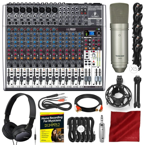 Behringer Xenyx X2222USB 22Input 2/2Bus Mixer with USB/Audio