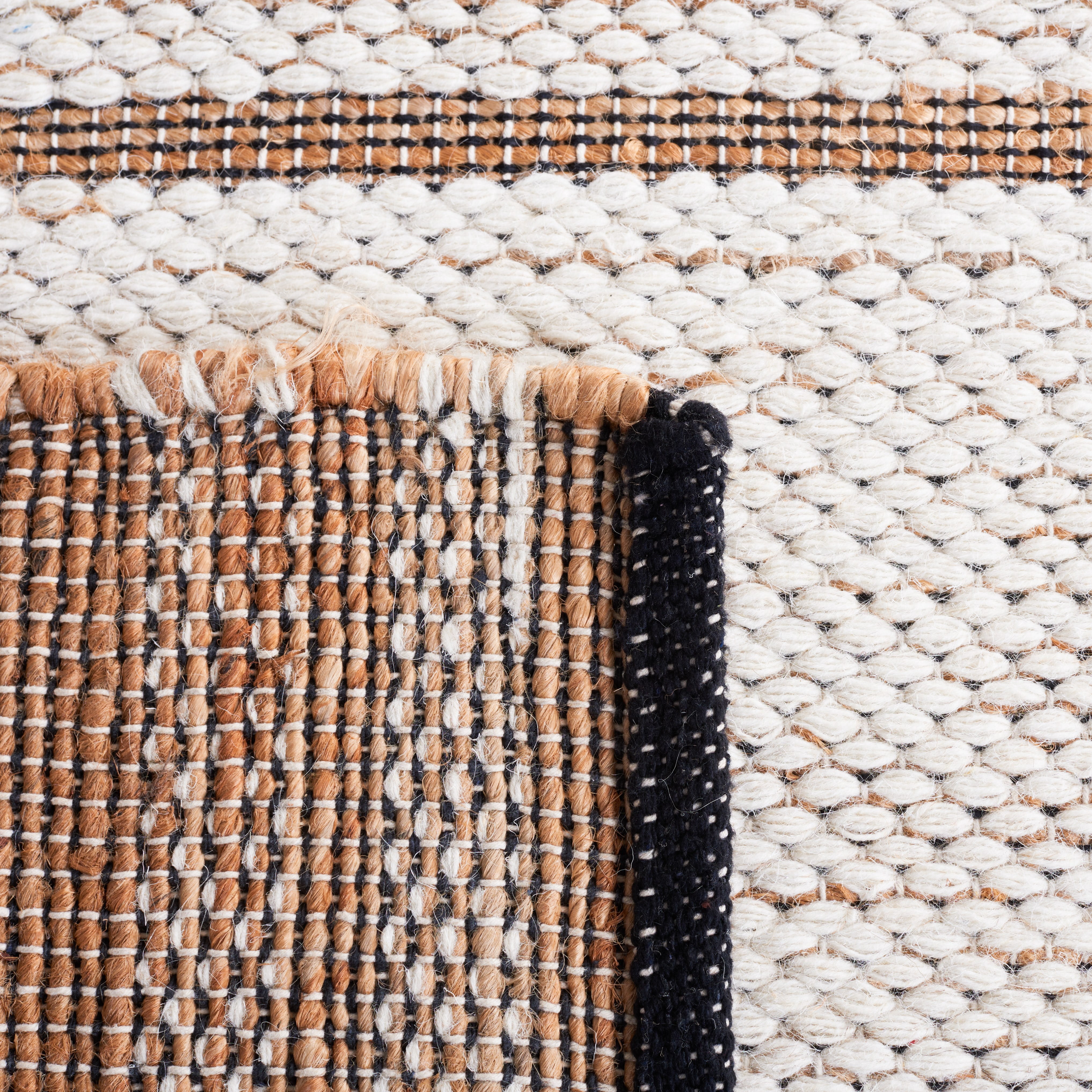 SAFAVIEH Natural Fiber Liz Geometric Area Rug, Natural/Ivory, 8' x 10'