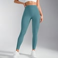 thumbnail image 4 of High Waisted Solid Leggings for Women - No See Through Tummy Control Soft Cycling Workout Yoga Pants, 4 of 6