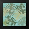thumbnail image 2 of Reynolds, Jade 15x15 Black Modern Framed Museum Art Print Titled - Faded Tropical Leaves I, 2 of 5
