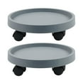 thumbnail image 1 of Round Movable Planter Tray with Wheels Heavy Duty Sturdy Industrial Mobile Base for Most Type Plant Pot-week, 1 of 4