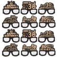 thumbnail image 1 of 12 piezas de decoraciones de cumpleaños, gafas de fiesta, gafas de cumpleaños, gafas de papel, accesorios, 1 of 7