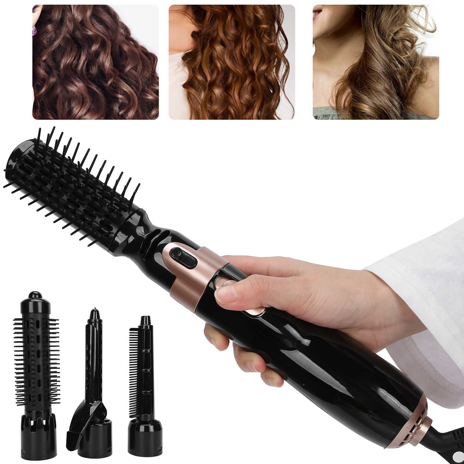 Hair Curler Curling Iron Wand With 4 In1 Ceramic Heating,  2-Speed Temperature Adjustment Hair Curlers For Long Hair Short Hair