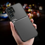 for Samsung Galaxy S24 Ultra Case, Luxury Ultra Slim with Magnetic Matte Dual Layer Shockproof Bumper Frame Drop Protection Hybrid Phone Case Cover for Samsung Galaxy S24 Ultra,Red