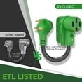 thumbnail image 4 of Cable adaptador RV RVGUARD 30A a 50A NEMA TT-30P a NEMA 14-50R, 4 of 7