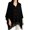 Black, variant on Sweater Shawl Wraps for Women Button Down Capelet Cardigan Knit Cover Up Batwing Sleeves Shawl Scarf Poncho Cape