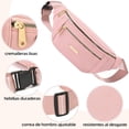thumbnail image 4 of Cangurera Deportiva PKDEF Negra Impermeable de 2 Unidades para Mujer, 4 of 7