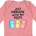 thumbnail image 4 of Inktastic Easter Just Hangin' with My Peeps Boys or Girls Long Sleeve Baby Bodysuit, 4 of 5
