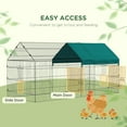thumbnail image 3 of ZephyPaws 87"x41" Extra Large Chicken Coop,Small Animal Run Cage,Pet Playpen Exercise Pen with Waterproof and Anti-Ultraviolet Cover for Outdoor Backyard Farm, 3 of 7