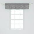 thumbnail image 2 of Ambesonne Geometric Window Valance, Black and White Zigzags, 54" X 12", Black and White, 2 of 3