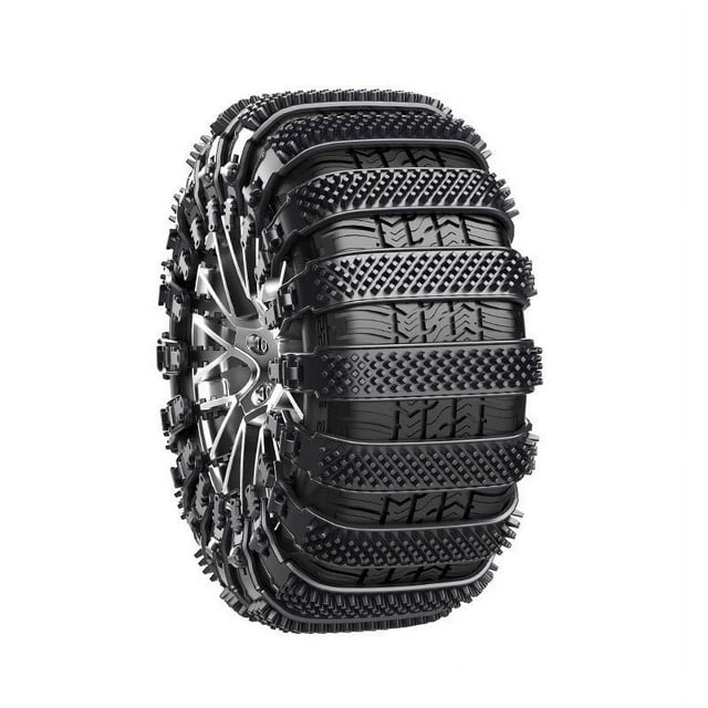 Car Exterior Accessories Universal Reusable Chain System Adjustable Zip Tie Tire Chains For Cars SUVs Trucks Emergency Portable Winter Driving