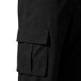 thumbnail image 6 of Men's Lightweight Cargo Straight Leg Pants, Elastic Drawstring Waist Loose Summer Casual Streetwear Trousers with Multi‑Pocket Black XL, 6 of 6