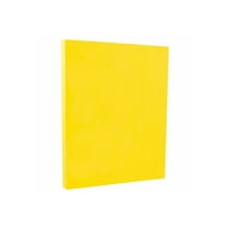JAM PAPER 8.5" x 11" Color Cardstock 65lb Yellow 100/pack  (104018G)