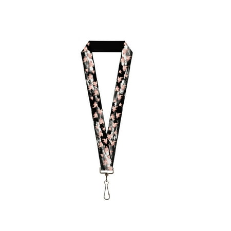 Winged Pig - pigs are flying with wings in dark sky lanyard