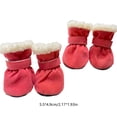 thumbnail image 3 of Botas para perros, zapatos impermeables impermeables antideslizantes • Botas suaves para pasear para mascotas • Correa ajustable • Poliéster transpirable • Juego de 4 patas • Uso para viajes en, 3 of 6
