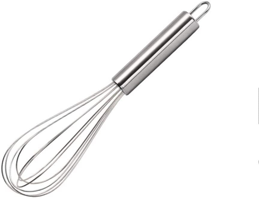 ✔️ Balloon Whisk Made of Stainless Steel with Aluminum Handle Silver 11-inches 