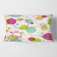 thumbnail image 2 of Designart Retro Circular Design II' Mid-Century Modern Throw Pillow - 12x20, 2 of 2