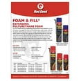 Red Devil Polyurethane Triple Expanding Foam, 20 oz Aerosol Can