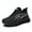 A Black, variant on Mens Fashion Sneakers Walking Breathable Gym Running Shoes