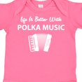 thumbnail image 4 of Inktastic Life's Better Polka Music Boys or Girls Baby Bodysuit, 4 of 5