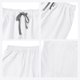 thumbnail image 5 of Ceisia Men's Solid Color V-Neck Nurse Uniform Set, Short Sleeve Scrub Top with Elastic Waist Pants for Healthcare Professionals White S Gifts, 5 of 7