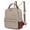 Beige, variant on MKP Mini Backpack Purse for Women Fashion Cute Small Daypacks Bag with Front Zip Pocket