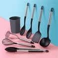 thumbnail image 3 of Nylon and Stainless Steel Kitchen Utensils Set 8-piece Cookware Gift Spatula Non-stick Kitchen Utensils Tool (8-piece set), 3 of 7