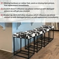 thumbnail image 2 of Leejay 24 inch Backless Counter Height Upholstered Milk Cow Stool for Kitchen Island ,Set of 4, 2 of 6