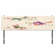 thumbnail image 3 of Butterfly Headboard, Springtime Flying Moths on Vintage Style Background Wings Transformation, Upholstered Decorative Metal Bed Headboard with Memory Foam, King Size, Multicolor, by Ambesonne, 3 of 4