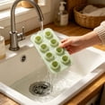 thumbnail image 6 of LEFXSMR Silicone Ice Cube Tray, Easy Release Diamond Shape Ice Trays for Freezer, Reusable Ice Molds for Ice Maker, Green, 6 of 7