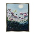 thumbnail image 4 of Stupell Industries Surreal Intertwining Flower Stems Modern Sky Landscape Painting Luster Gray Floating Framed Canvas Print Wall Art, Design by Lisa Timmerman, 4 of 5