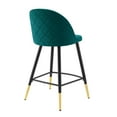 thumbnail image 6 of Modway Cordial Fabric Counter Stools - Set of 2 in Teal, 6 of 10