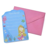 Mara-Mi Mermaid Glitter Invitations, 10 count
