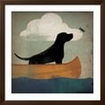 thumbnail image 2 of Art.com Black Dog Canoe Ride Art Print by Ryan Fowler, Brown Frame Wall Art, 38" x 38", 2 of 5