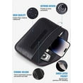 thumbnail image 4 of Faraday Bag for Phones and Car Keys, 2 Pack RFID Signal Blocking Bag, Carbon Fiber Material Shielding Case for Cell Phone Privacy Protection & Key Fob, Anti-Tracking Anti-Hacking Case Blocker Large, 4 of 5