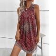 thumbnail image 1 of Puntoco Vestidos Mujer Verano Diseño De Verano Vestido Casual Gradual Sin Mangas Cuello V-Cuello Vestido Largo, 1 of 5
