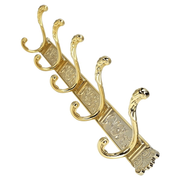 Colgador de Gancho de Abrigo, Gancho de Ropa sin deformación Aleació de Zinc Dorado Espesado para la deicina para el Inodoro para el dormitorio para el para la puerta