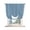 Blue, Denim, White, variant on Light Grey Striped Tie Up Curtains for Small Windows,Adjustable Rod Pocket Valance 45 Inch Short, Farmhouse Stripes Modern Vintage Window Treatment Balloon Roman Blind Shade, 34" x 45"