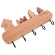 thumbnail image 1 of GOOHOCHY Llavero de pared: Perchero de madera con ganchos de hierro - Organizador rústico para puerta de entrada, vestíbulo, pasillo - Colgador de pared que ahorra espacio, 1 of 8