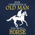 thumbnail image 3 of CafePress - Never Underestimate Horse Rider Old Man T Shirt - Men's Classic Graphic Cotton T-Shirt, 3 of 4