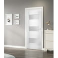 thumbnail image 3 of Slab Door Panel Opaque Glass / Sete 6003 White Silk / Modern Finished Doors / Pocket Closet Sliding Barn, 3 of 4