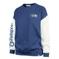 thumbnail image 2 of Women's '47  College Navy Seattle Seahawks Double Header Rise Andie Pullover Sweatshirt, 2 of 3
