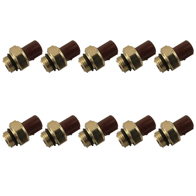 10X Radiator Cooling Fan Switch Sensor for 1992-2005 1.3L 1.5L 1.6L 1.7L,10 x Radiator Cooling Fan Switch Sensor,Gold