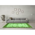 thumbnail image 3 of Ahgly Company Indoor Square Abstract Green Modern Area Rugs, 8' Square, 3 of 4