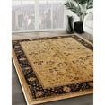thumbnail image 2 of Ahgly Company Indoor Square Mid-Century Modern Sangria Brown Oriental Area Rugs, 4' Square, 2 of 6